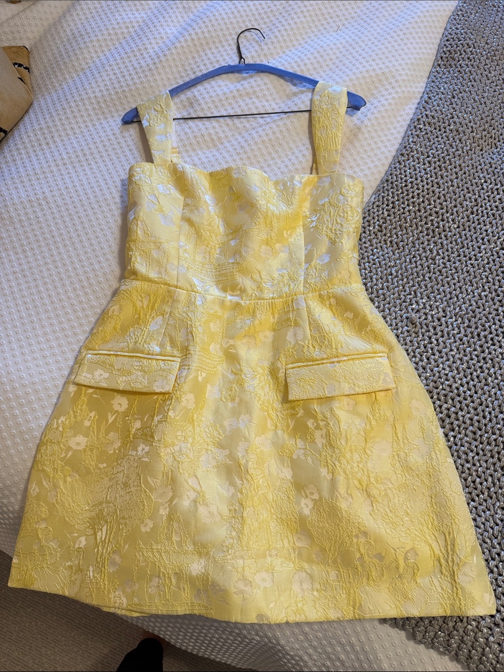 Amanda Uprichard Bethany Romper in Yellow